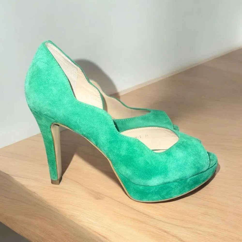 ✨Staccato Suede Open Toe Sz 35/5 Heels✨ - Image 2