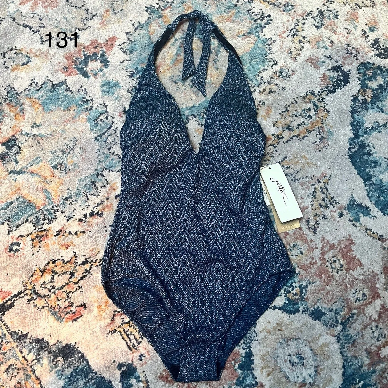 GOTTEX Cruise Tummy Control Lined Sz 12 Blue One-Piece Swimsuit NWT $228. - Image 12