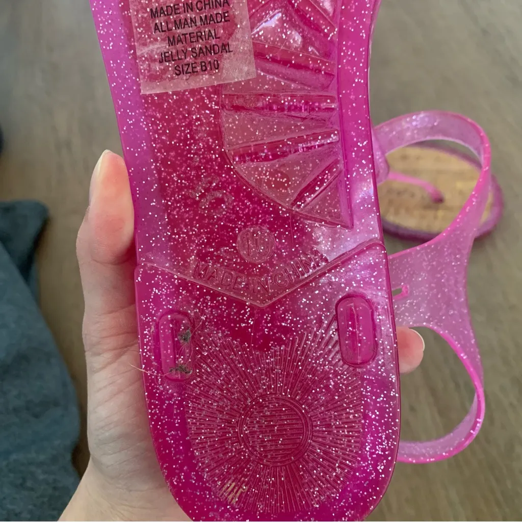 Kate Spade Pink Jelly Flat Sandals Size 10 - Image 6