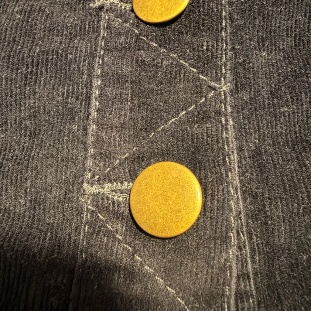 Altered State Button Up Navy Corduroy Women’s Skirt  - Size Small Cotton/Spandex - Image 4