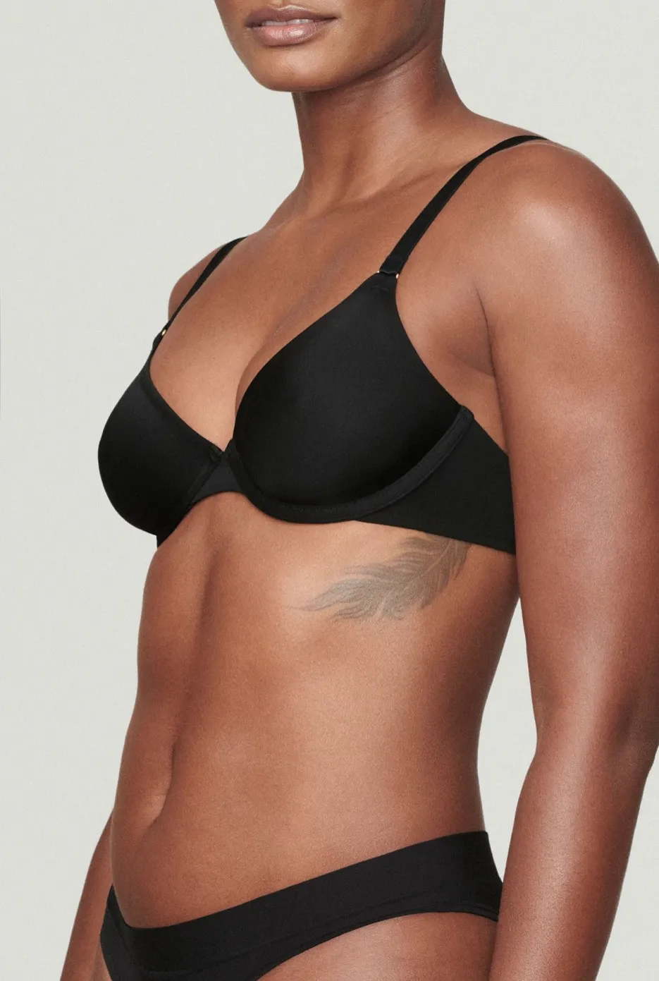 Cuup Triangle Bra Black Size M - Image 3