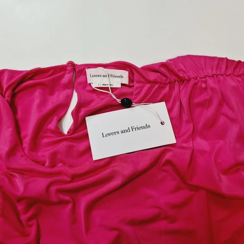 Lovers and Friends Encore Dress in Deep Pink Small - Image 8