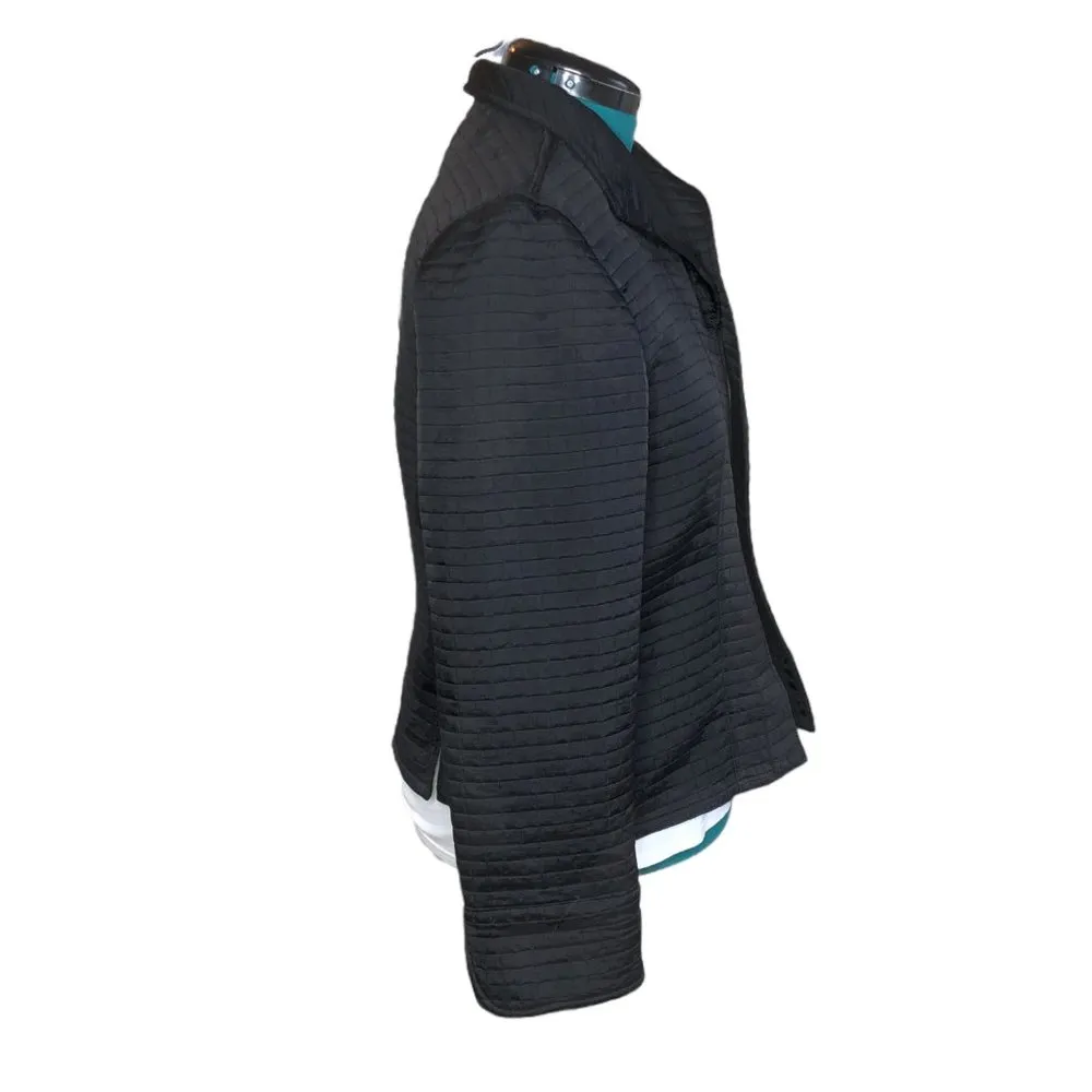 Harve Benard Black Quilted Blazer - Image 2