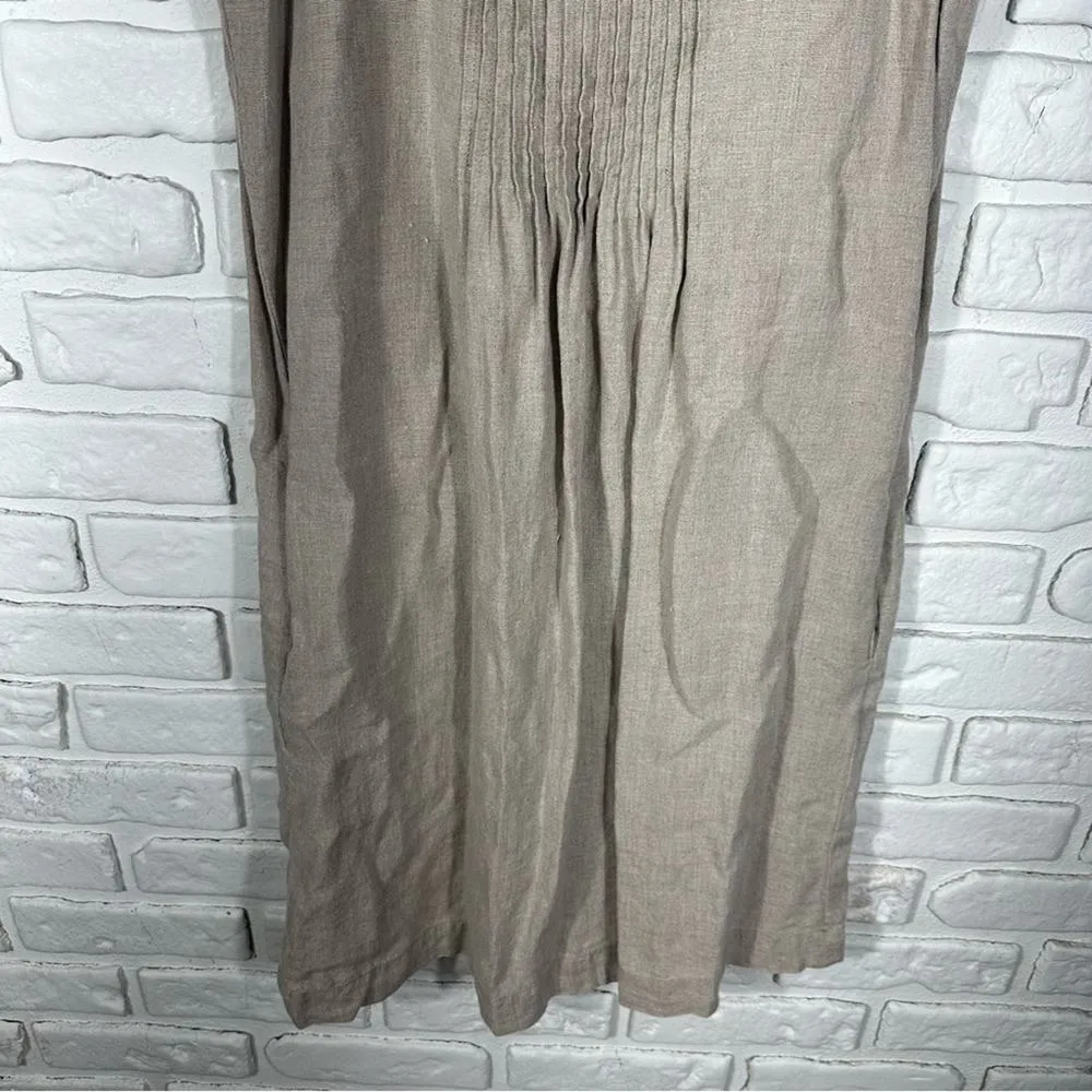 Garnet Hill Linen Sleeveless Shift Dress Size 10 - Image 7