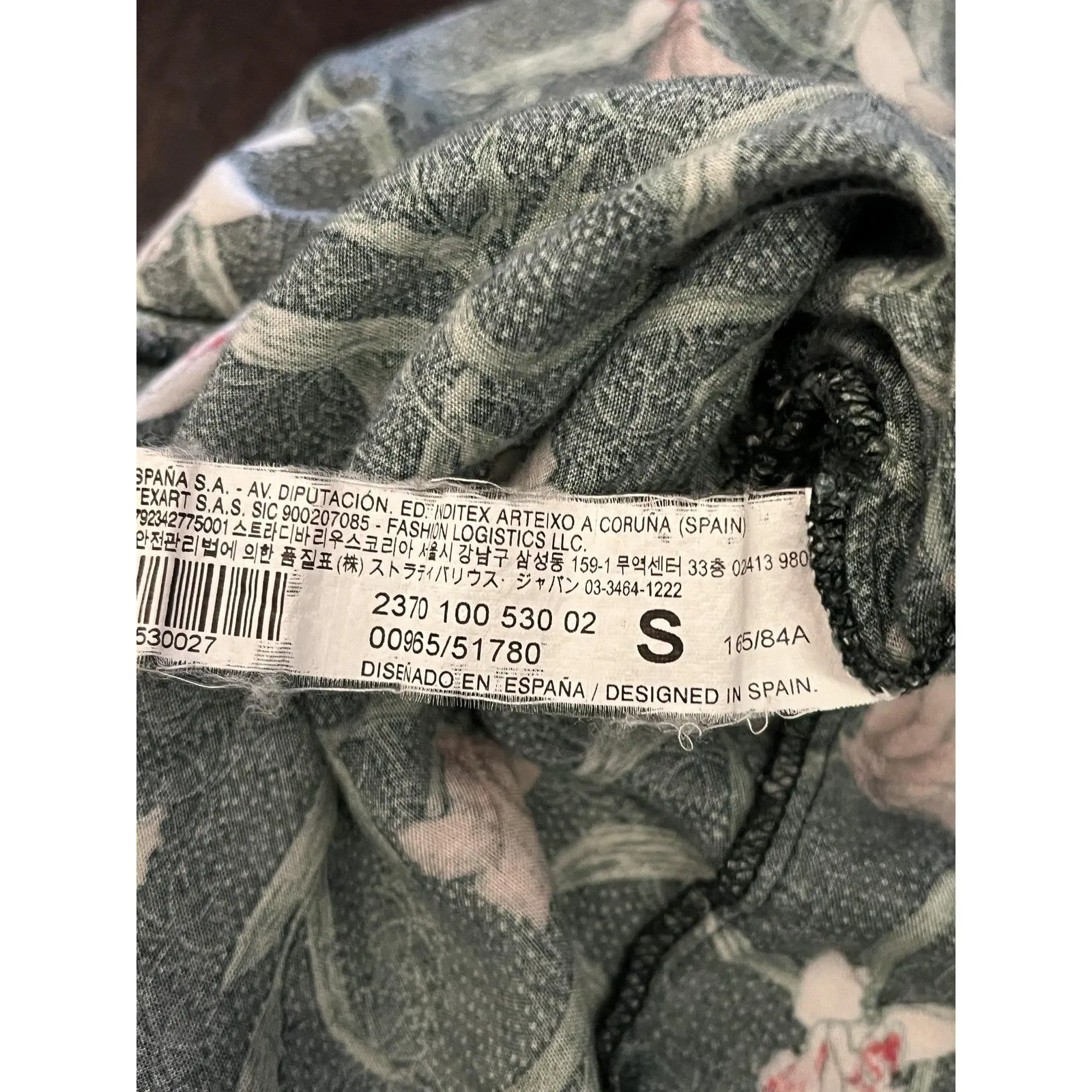 Stradivarius Romper Womens Small Black Floral Ruffle Sleeve Open Back Tie Waist - Image 8