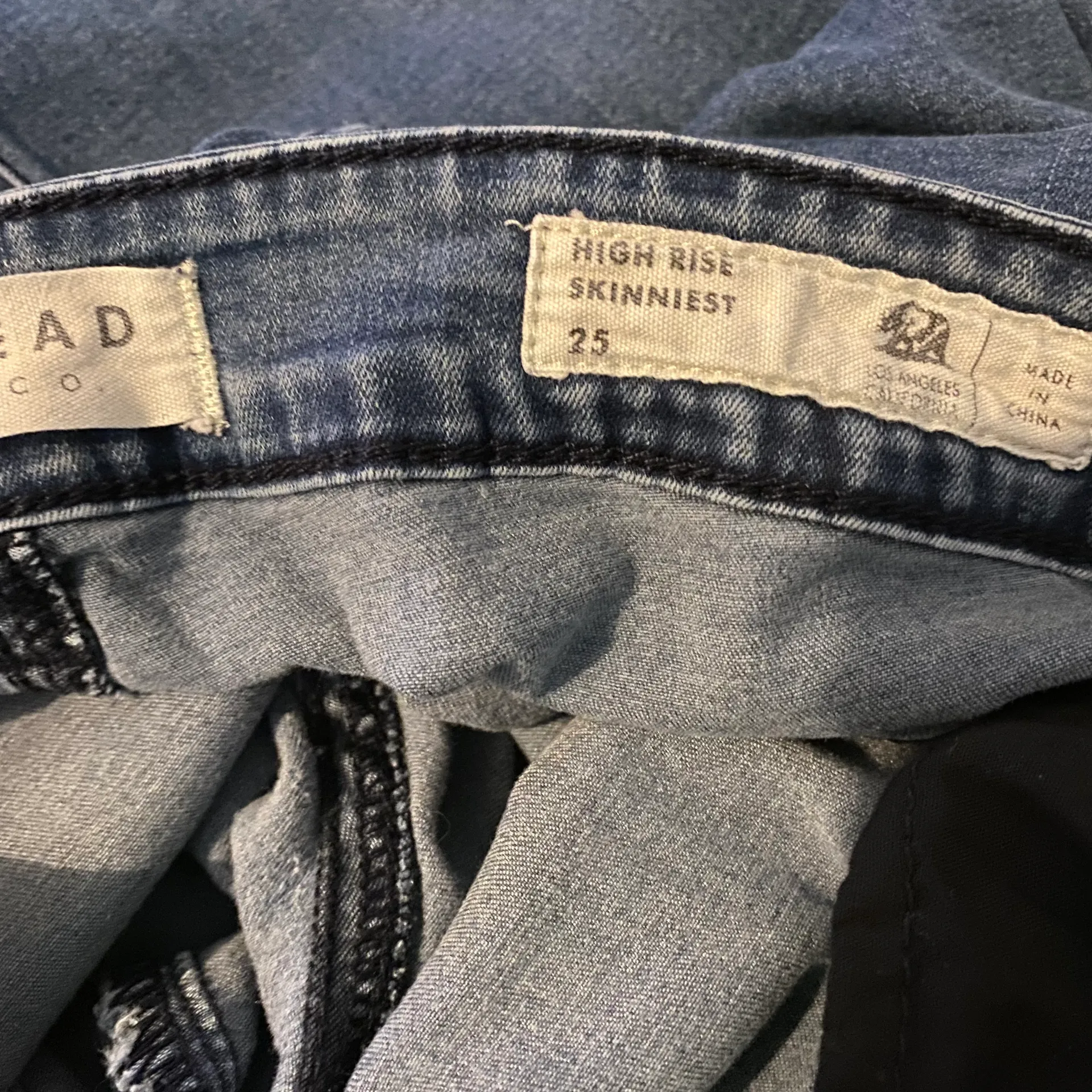 Bullhead Blue Denim High Rise Skinniest Stretch Jeans Size 25 - Image 8