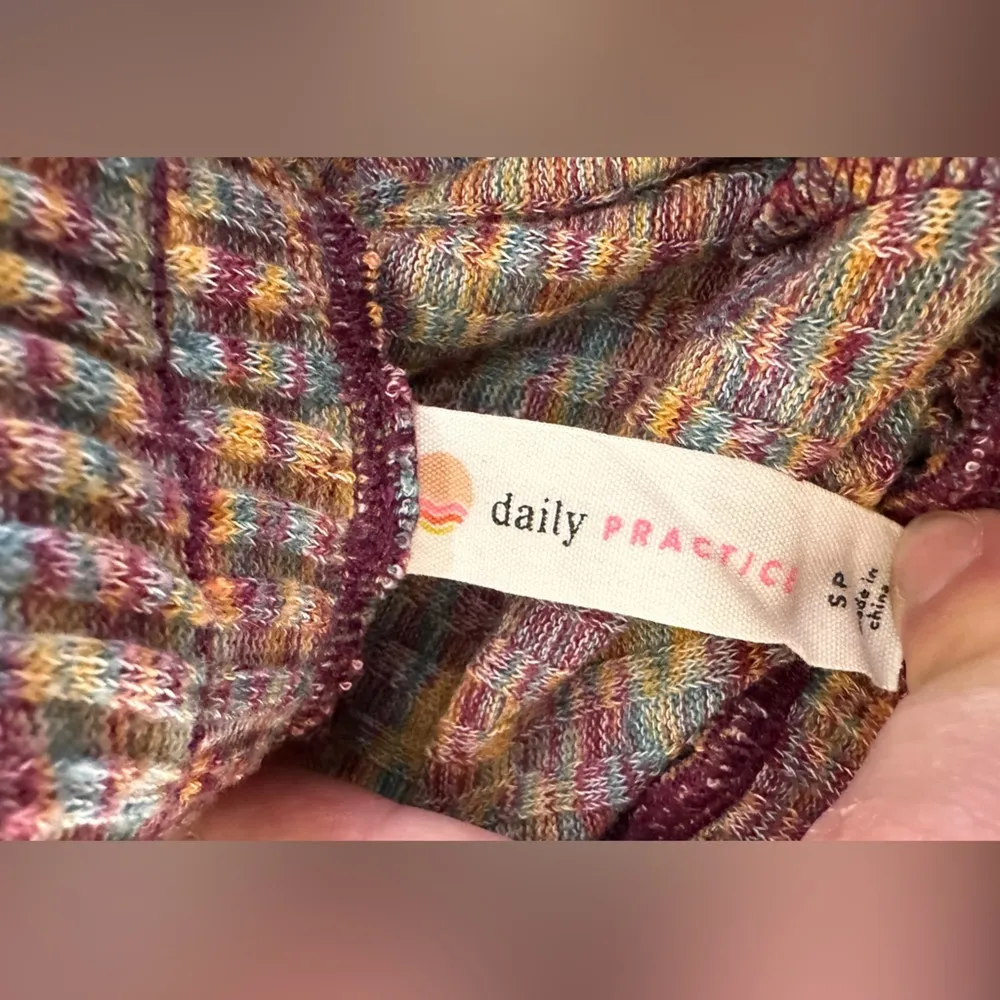 Daily Practice by Anthropologie Space-Dyed Flouncy Wide-Leg Pants small petite - Image 10