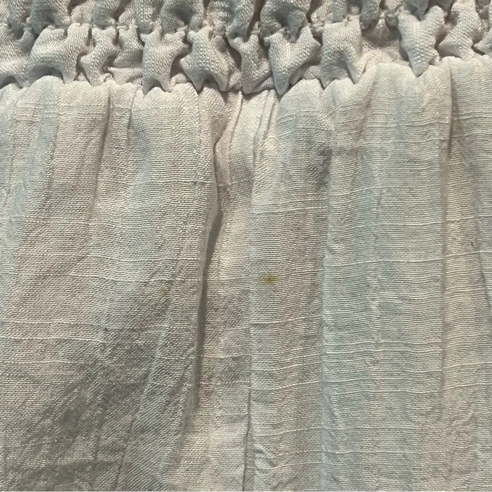 NY Collection M white maxi Dress Beachy size FLAWED - Image 14