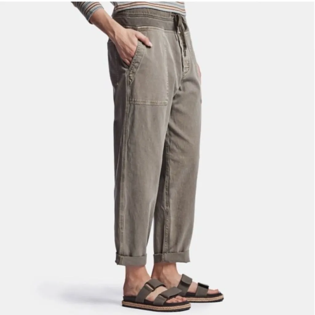 James Perse Women’s Sz 1 / Small Slub Cotton Pants in Tan - Image 2