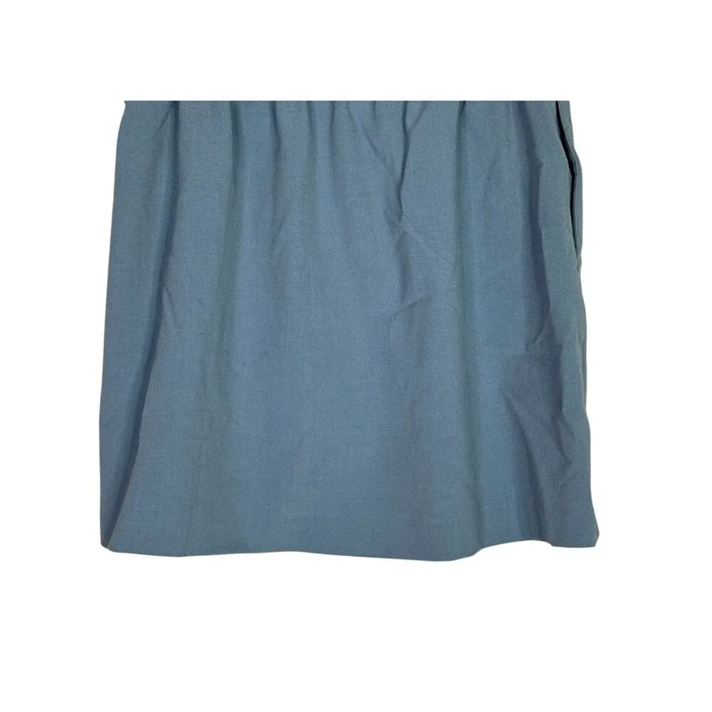 J.Crew Mercantile Paper Bag Pleated Mini Skirt A Line Pockets 2  Baby Blue #3335 - Image 6