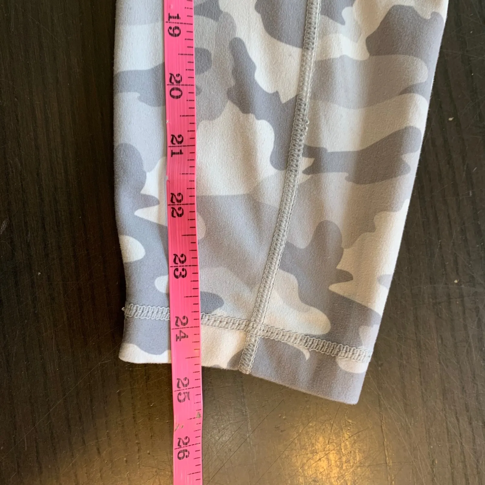 Yogalicious Lux Camo Leggings High Waist‎ Pockets Athleisure Activewear Size S Gray - Image 8