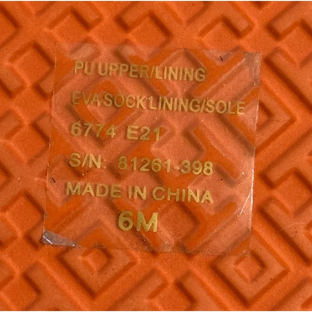 NEW Tory Burch 6 Flatform Flip Flop White Cloud FruitBasket Orange Rubber Sandal - Image 11