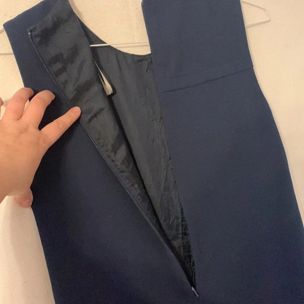 Muse womens 8 medium dress navy business white casual coastal office work Blue - Image 9