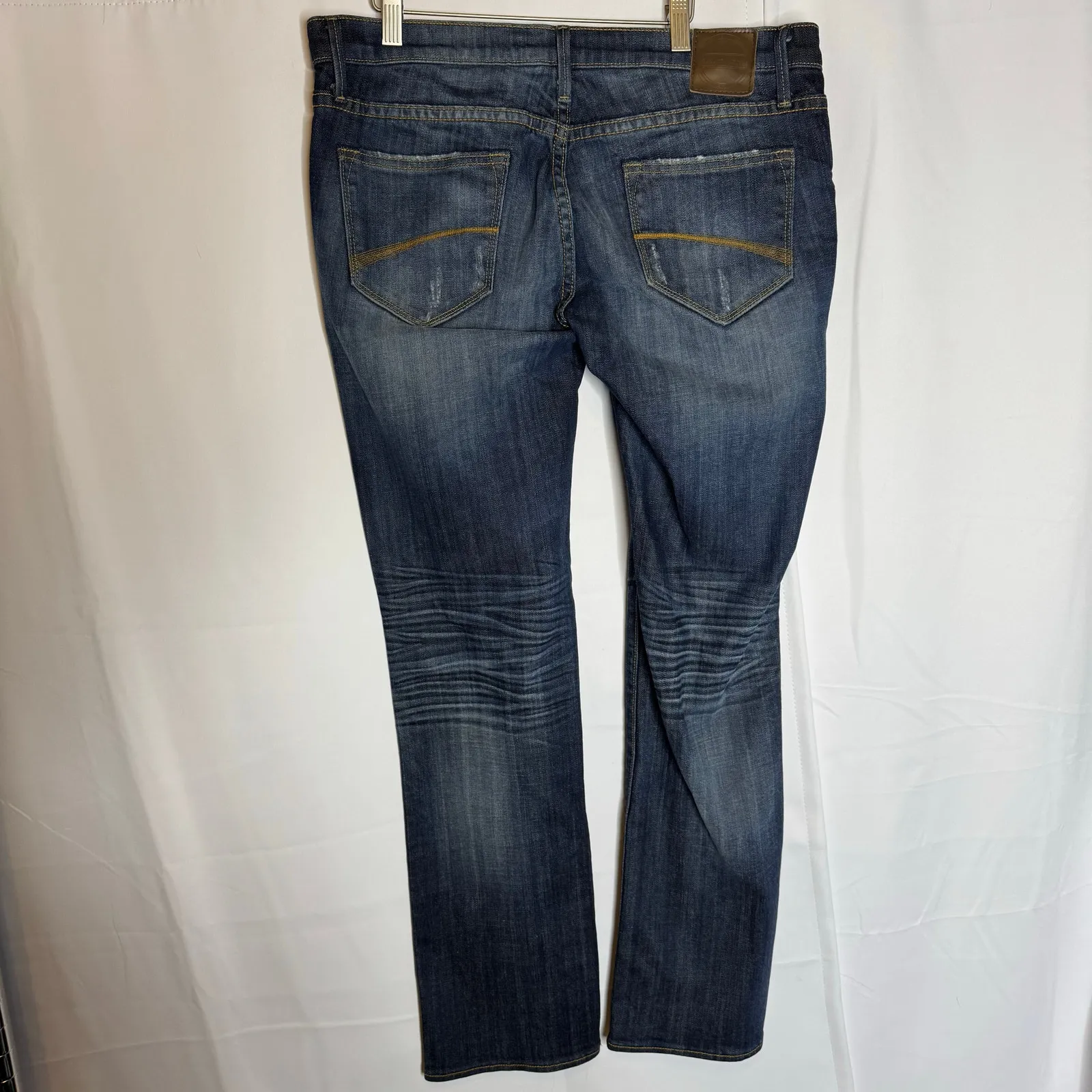 Driftwood Premium Straight Leg Jeans Women’s Size 31 Dark Wash Stretch Denim - Image 3