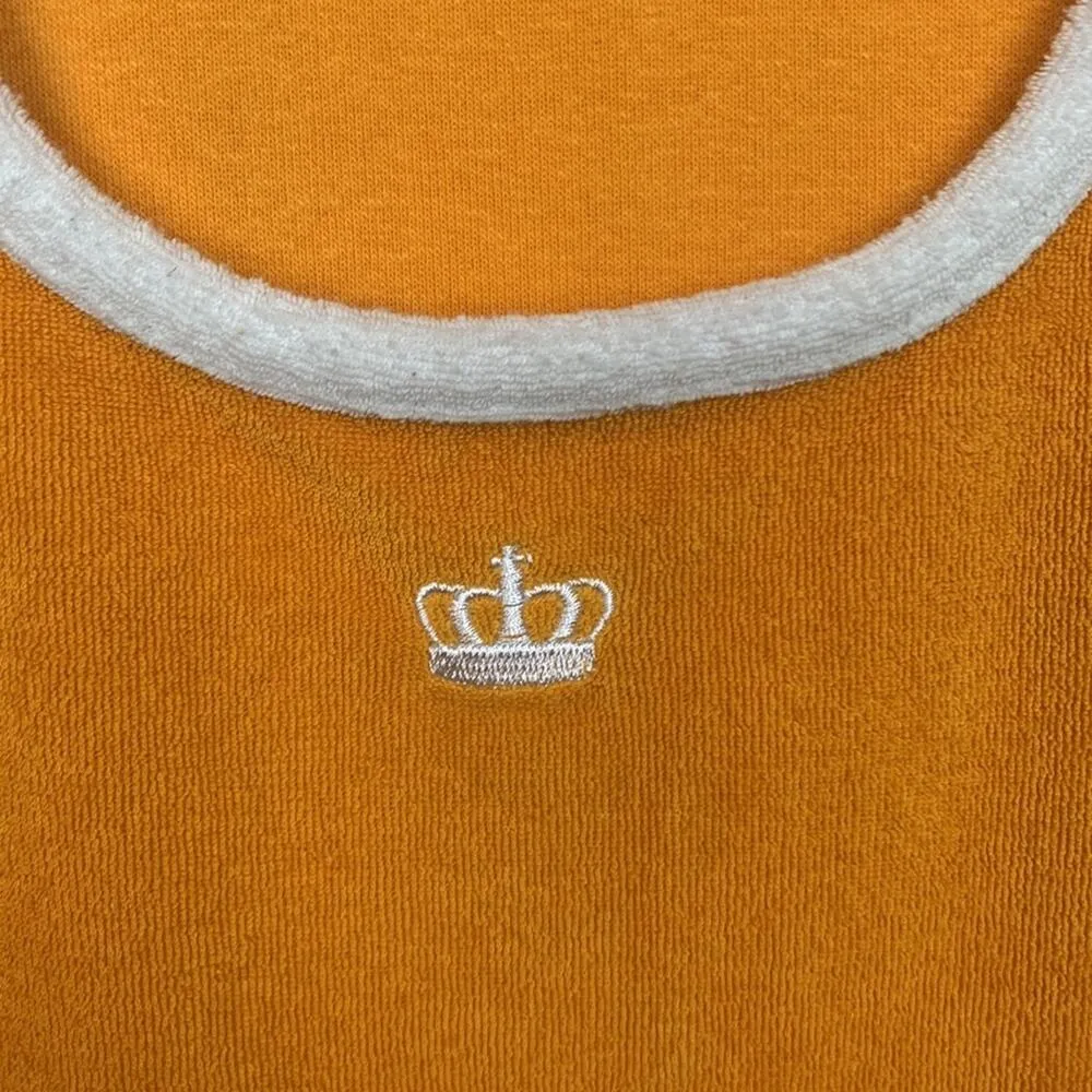 Juicy Couture womens small yellow terry cloth maxi dress y2k cute hip 90s coqu - Image 6