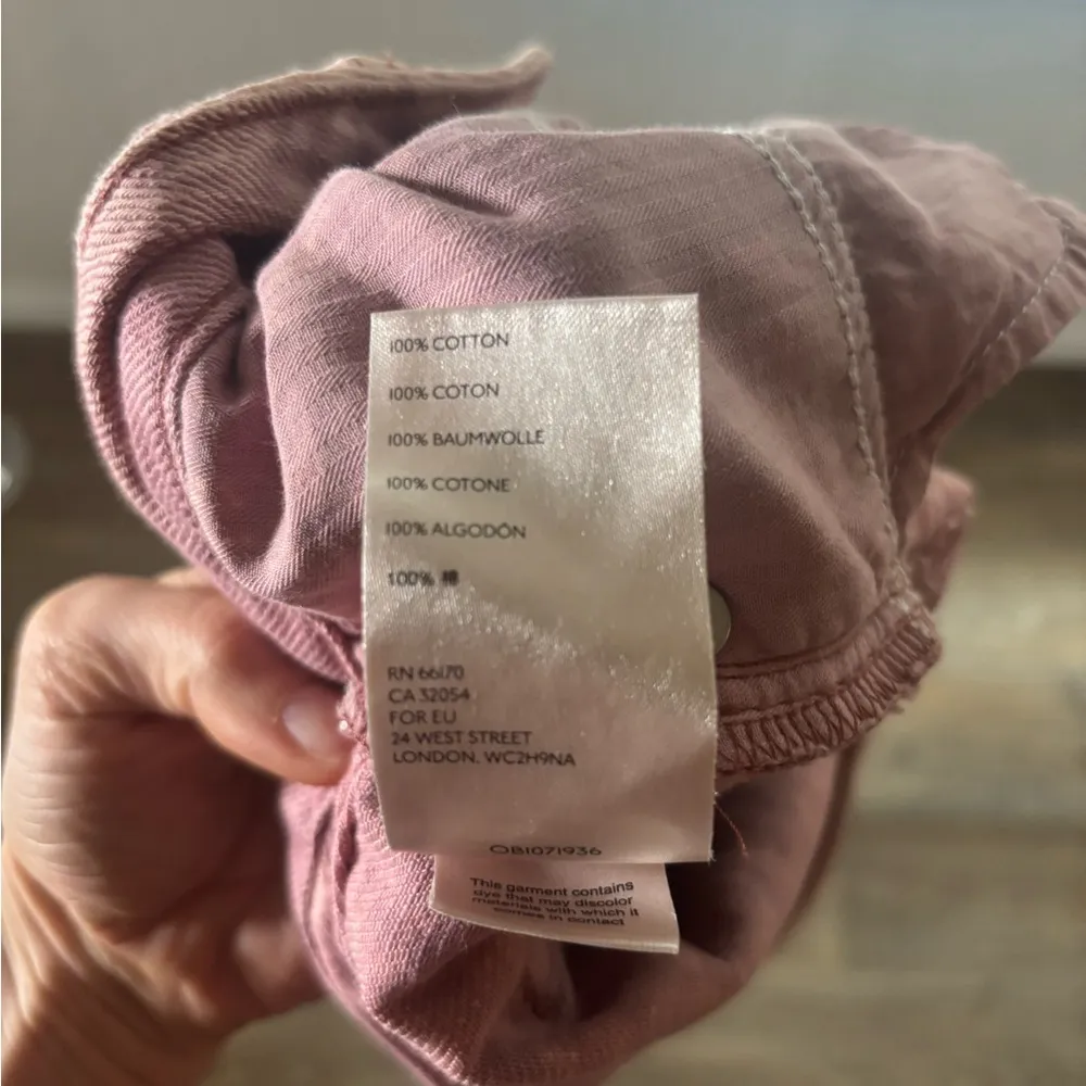 Free People Romeo Rolled Cut Off Denim Shorts, Size 24, Mauve Swoon - Image 4