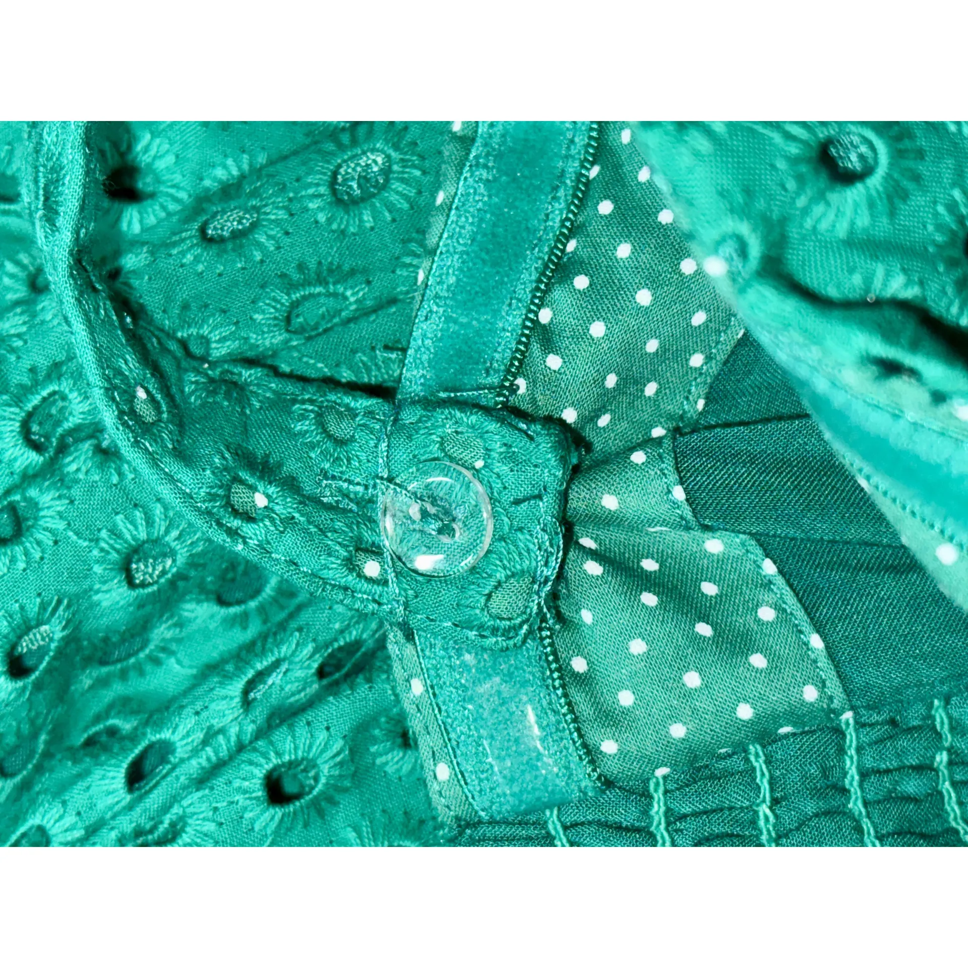 NWT Anthropology Maeve Green Cotton Ruffle Long Sleeveless Maxi Dress Size 0 - Image 6