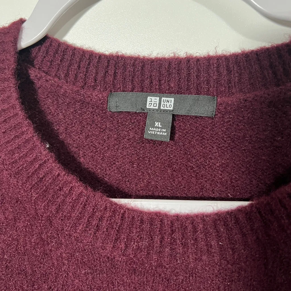 Uniqlo Souffle Yarn Sweater Crewneck Sz XL - Image 4
