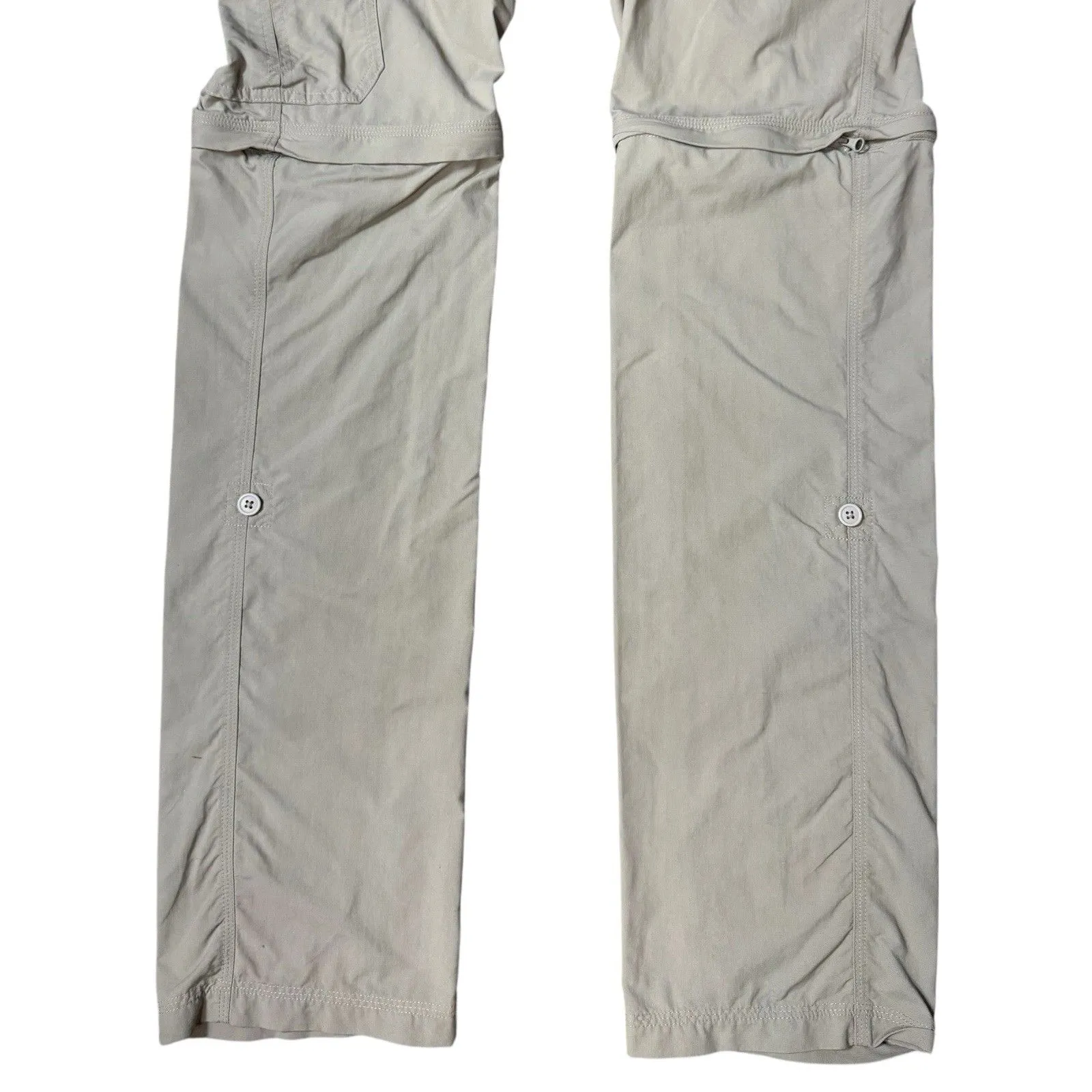Mountain Hardwear Cargo Pants Womens 6/38 Khaki Convertible Zip Off Hiking Tech - Image 4
