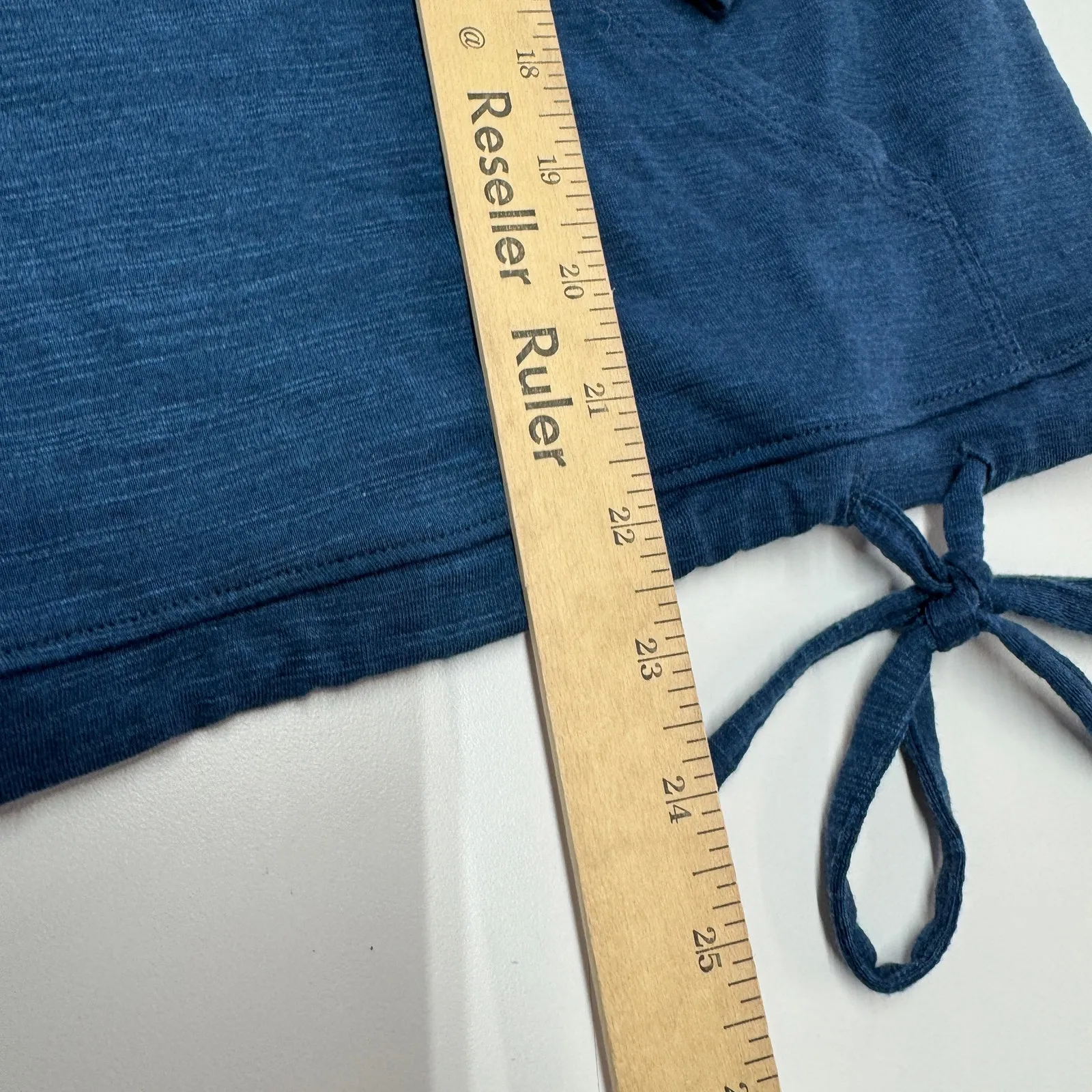 Adidas Hooodie Womens Small Blue Rush Crew‎ Essentials Slub Hoodie - Image 9