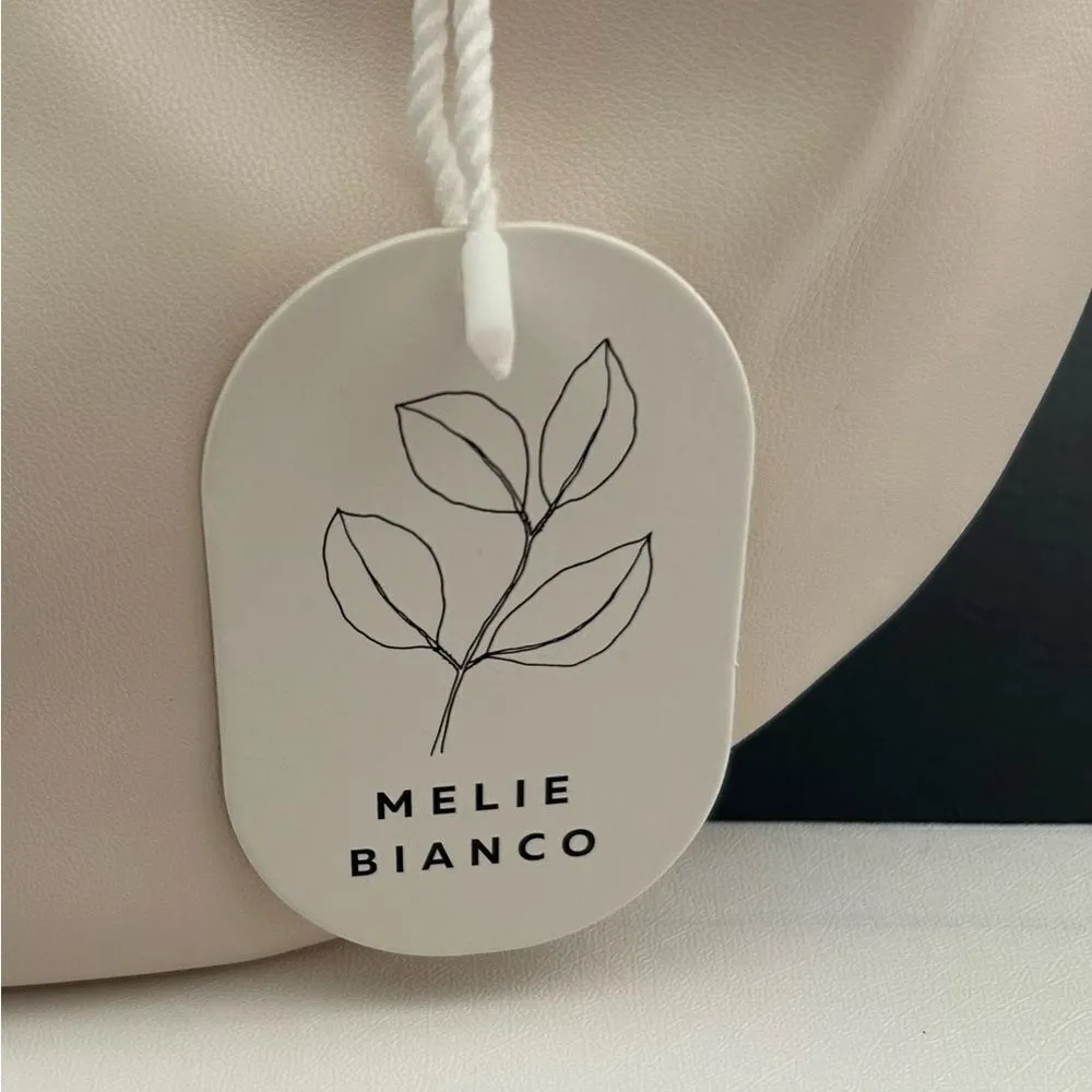 MELIE BIANCO Alexandra Top Knot Mini Handbag Cream Vegan Leather New with Tags - Image 4