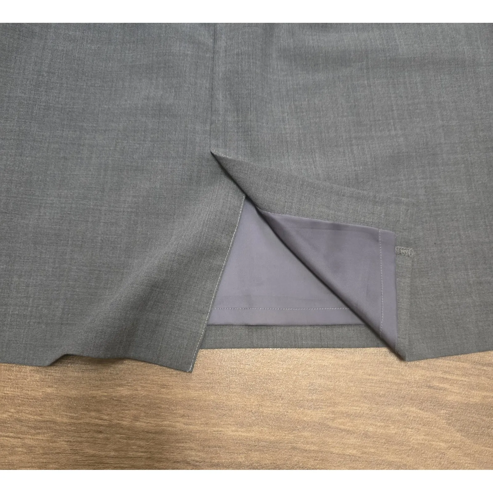 Lands End Outfitters Pencil Skirt Size 14 Gray Career Office Uniform Knee Length - Image 3