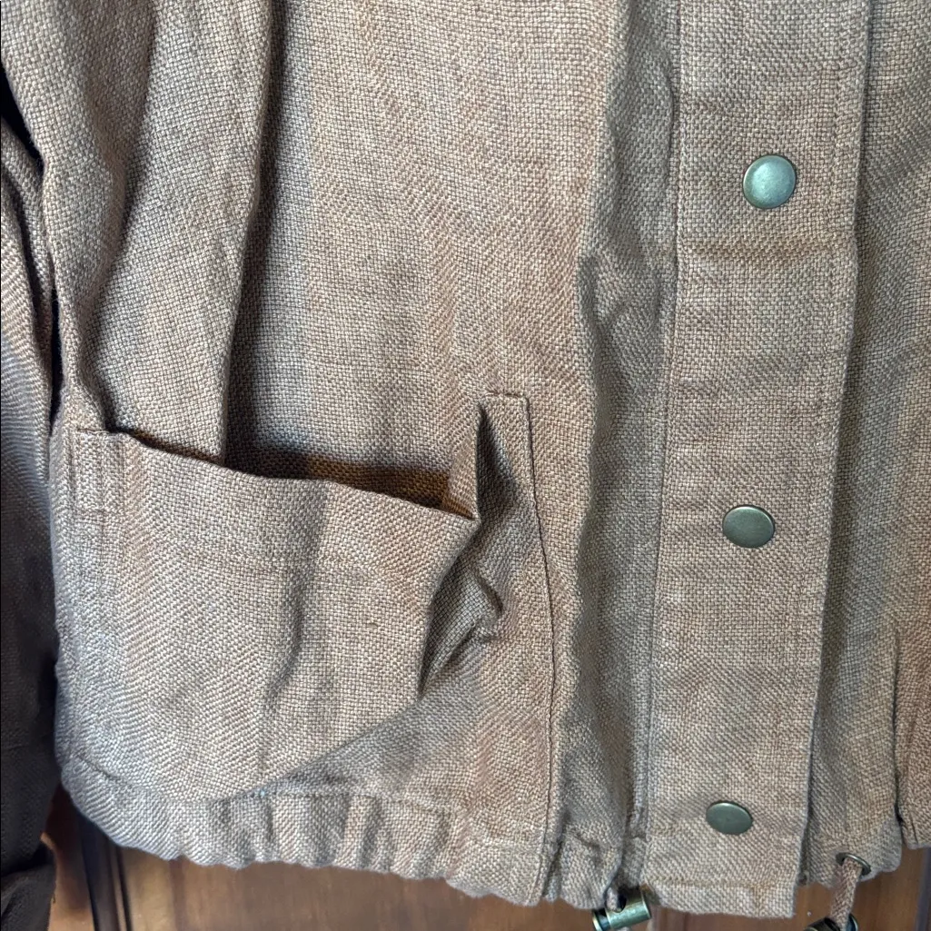 C&C California Tan Utility Jacket Size Medium - Image 2