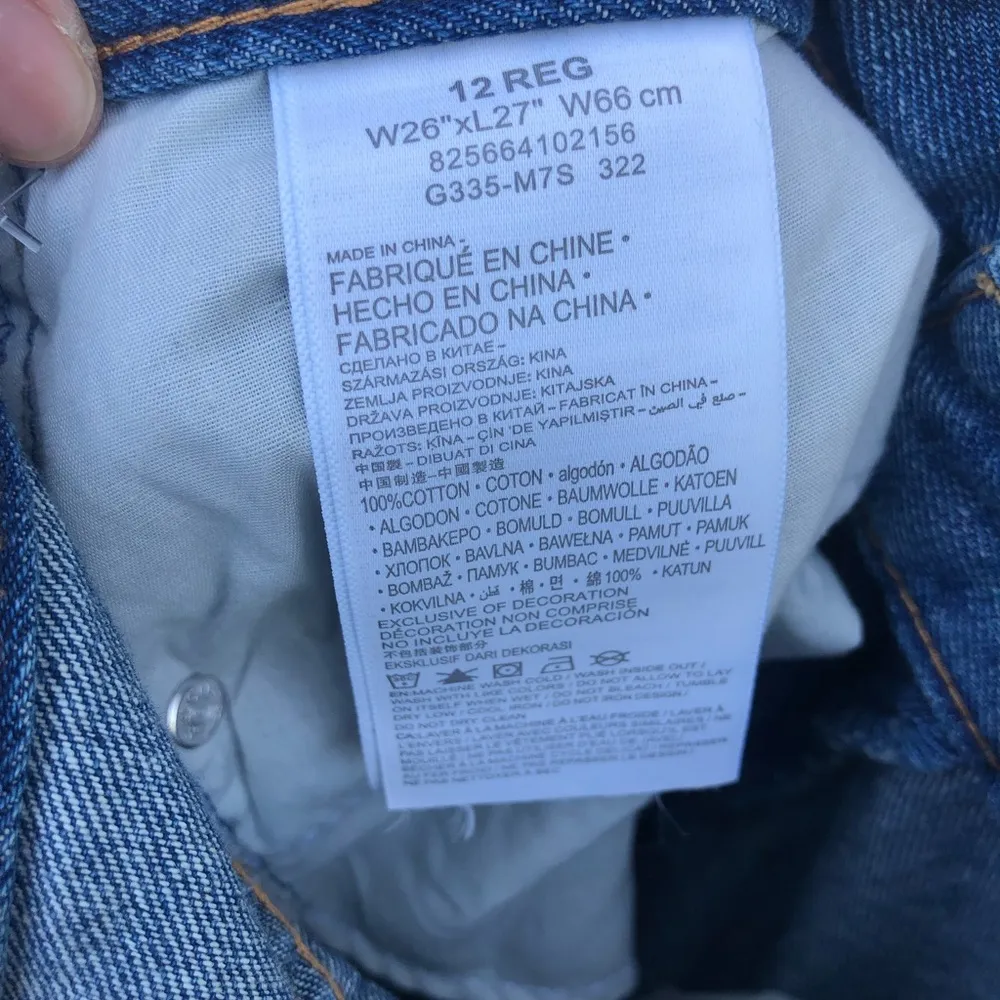 Silver Tab Stay Loose 100% Cotton Levi’s Wide Leg Jeans Women’s Size 26 A12 Blue - Image 4