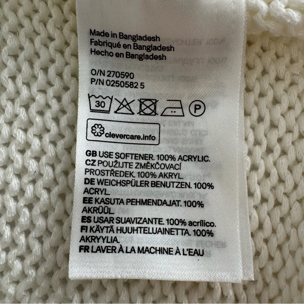 H&M Basic Loose Knit Sweater Relaxed Fit Size L - Image 10