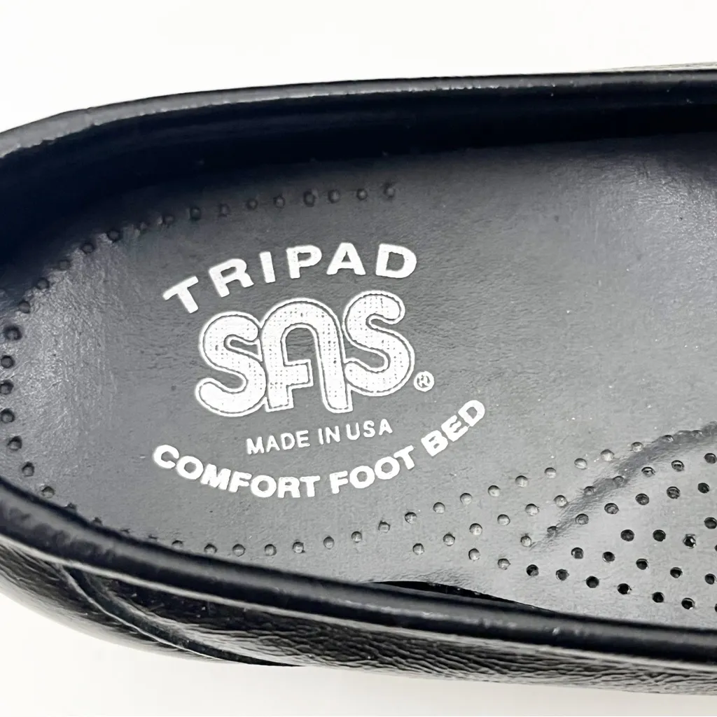 SAS Metro Tripad Black Patent Leather Comfort Footbed Slip On Loafers, Size 7 - Image 6