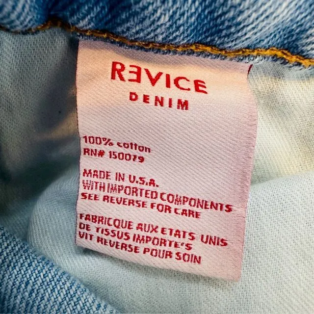 Revice Two Tone Yin Yang Full Zip‎ Around Jeans Size 24 - Image 9