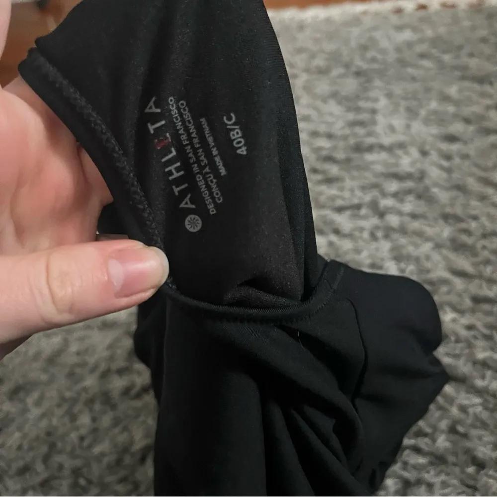 Athleta black bikini tank tankini size 40 b/c - Image 3