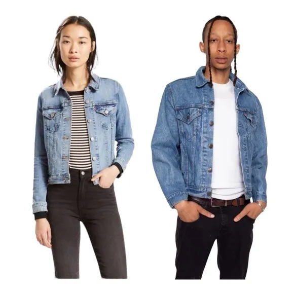 Levi's Original Trucker Jacket 
Medium Wash size Small - Image 2