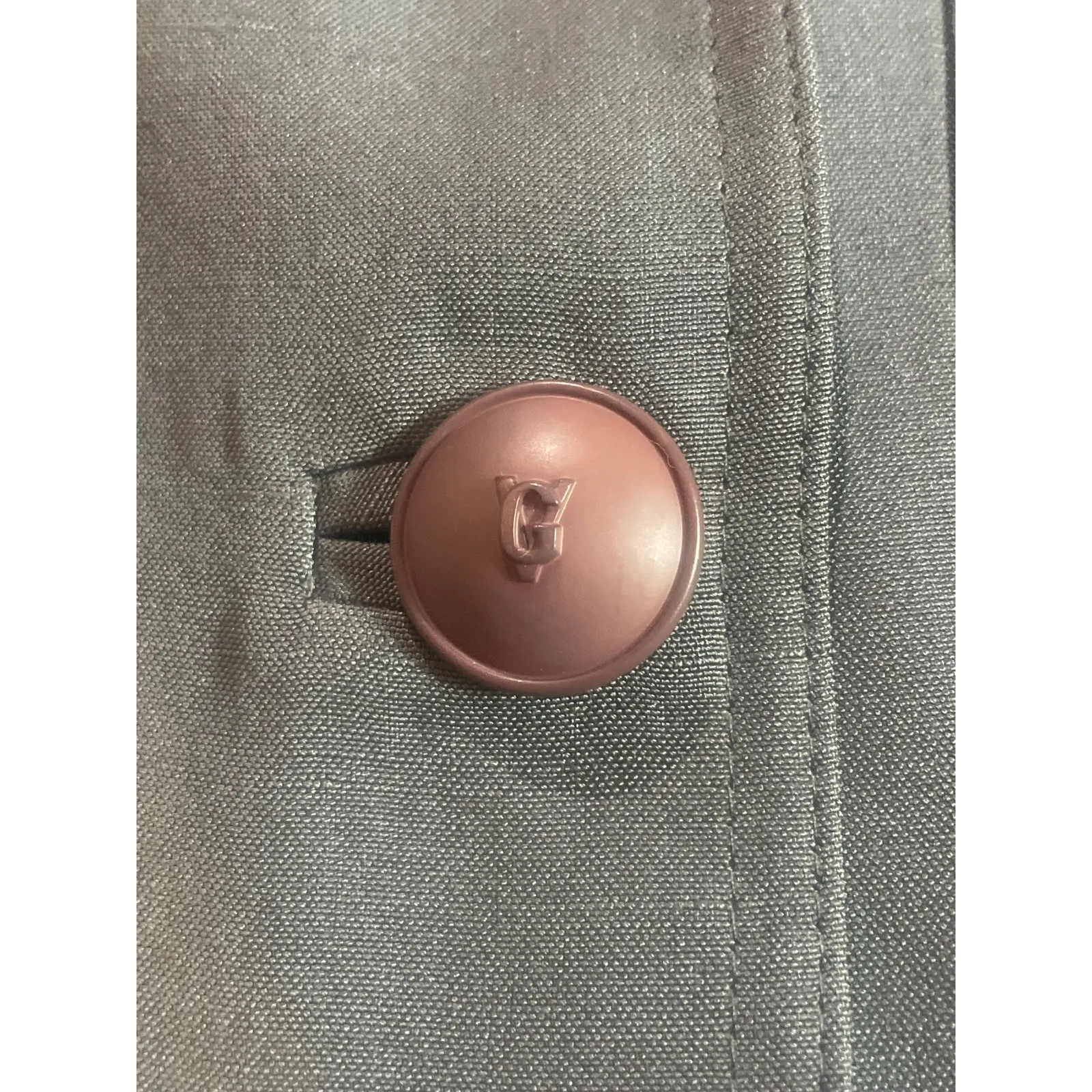 VERSACE Couture Gray Fitted Military Jacket Dress Length Size 4 - Image 9