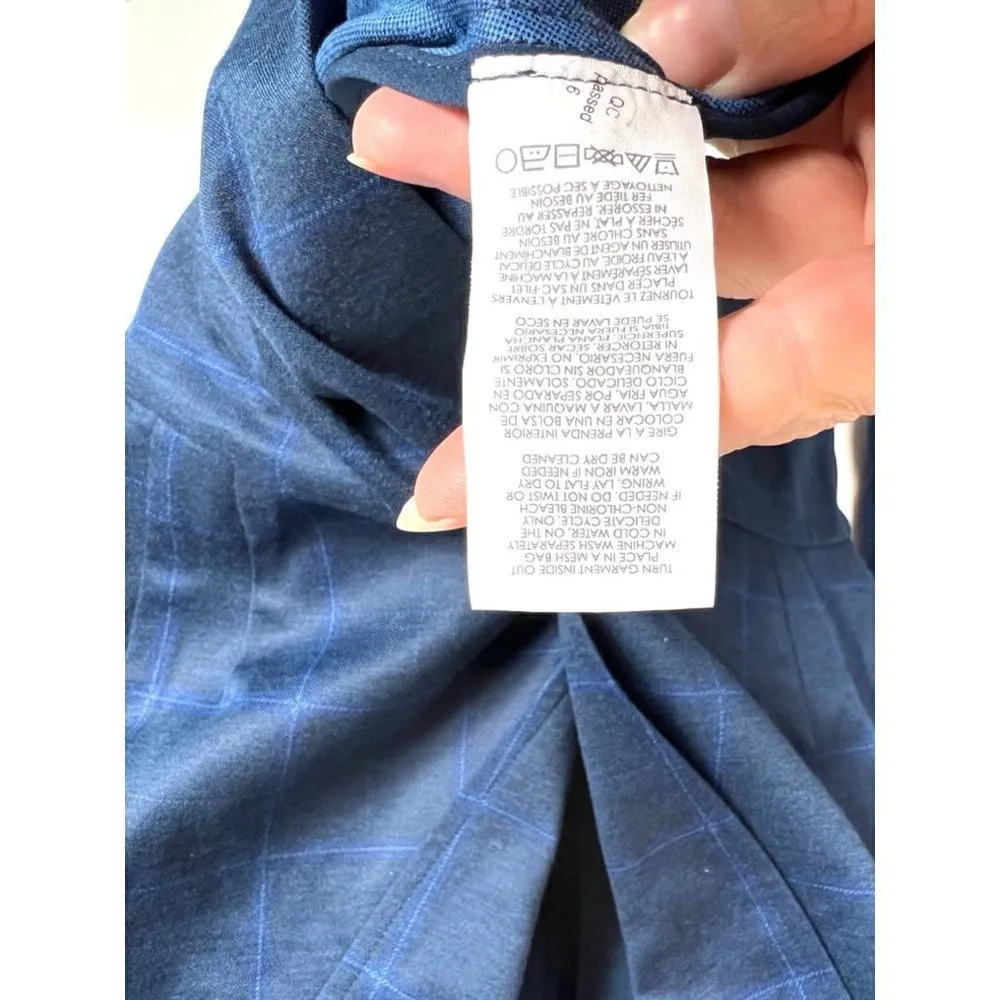 Cabi blue button‎ blazer with shoulder pads - Image 6