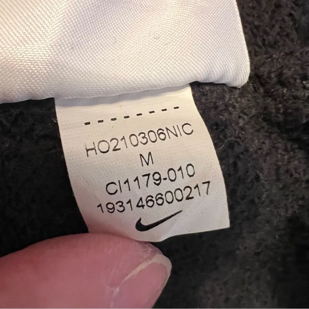 Nike Women's size M Sportswear Club Fleece Full-Zip Hoodie Black Jacket - Soft! - Image 7