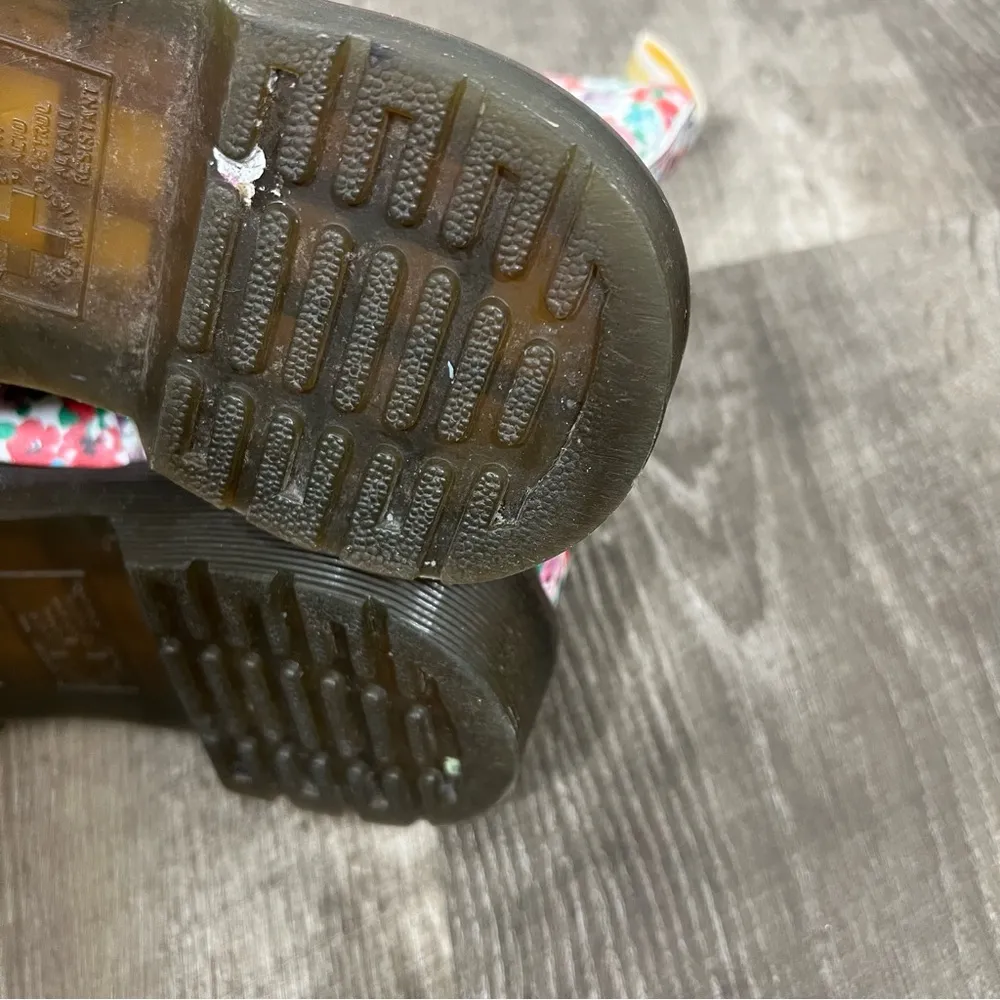 Dr. Martens White Wild Poppy Floral 1460 Pascal Boots - Image 3