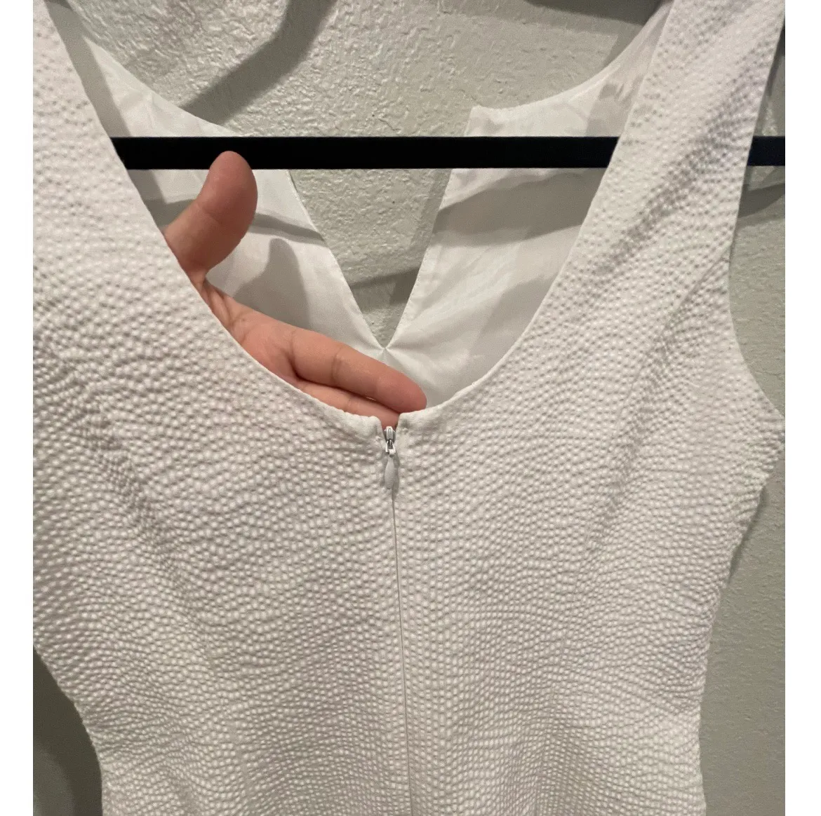 Lauren James The Avery Seersucker White Mini Dress - Image 5