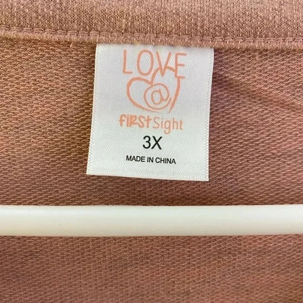 🆕 Plus Size Graphic Sleep Dress from Love at First Sight🆕 Pink - Image 8