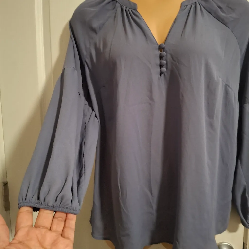 Torrid Sz 0 Women's Blue Blouse - Image 8