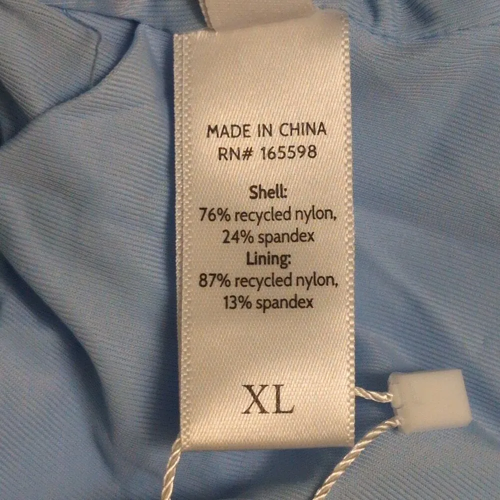 Andie Siren Tank Top Blue Floral Swimwear Bathing Suit Size XL New - Image 7