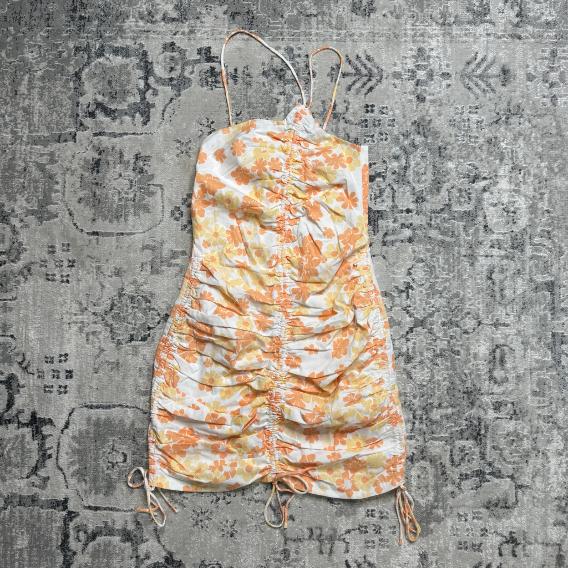 NEW Sabo Skirt Kani Asymmetric Dress Floral Print Cinched size M Medium NWT - Image 2