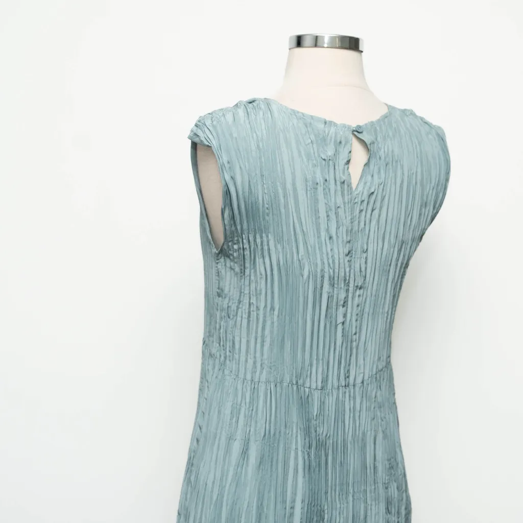 Eileen Fisher. Cushed Silk Midi Dress. - Image 7