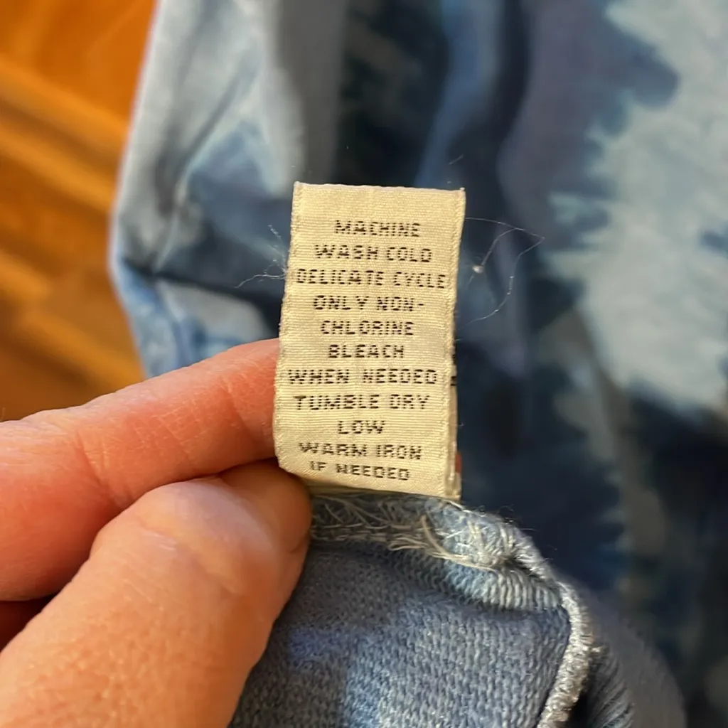 Ruff Hewn Blue Tie-Dye Tunic Top - Image 7