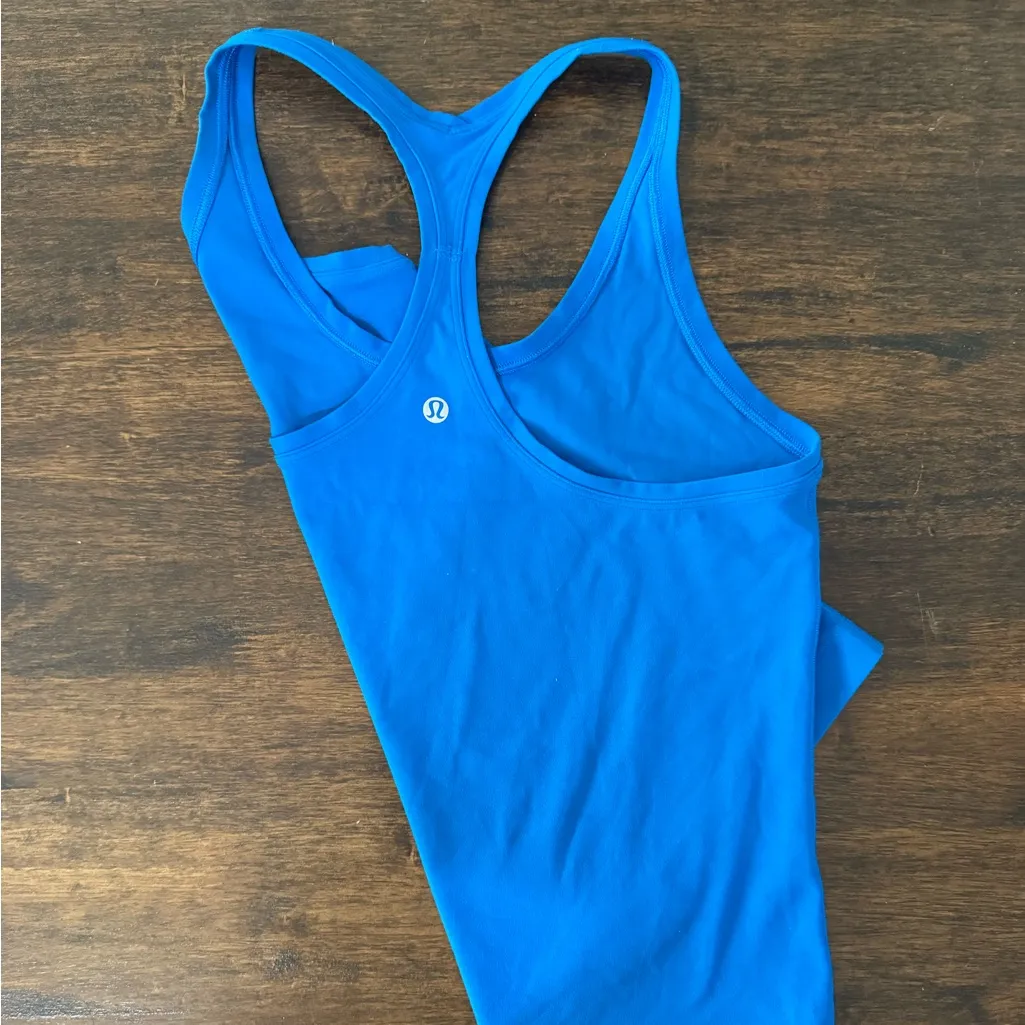 Blue Lululemon Racerback Tank Top - Image 2