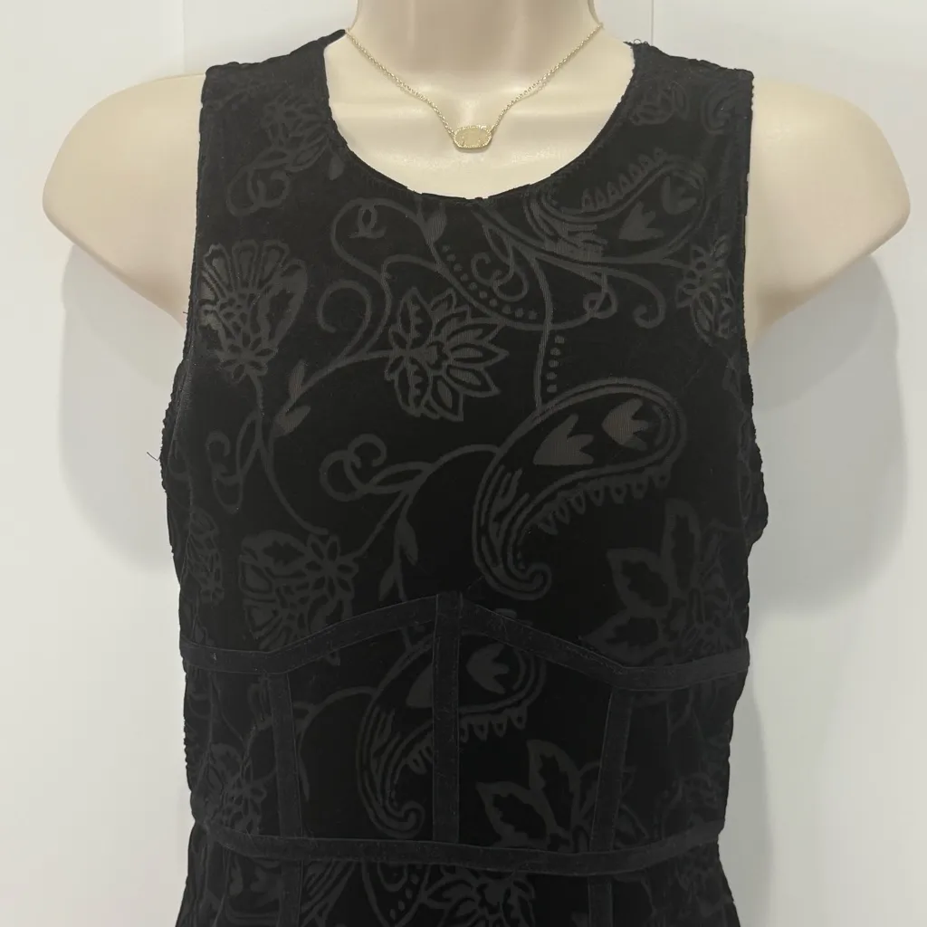 Intimately Free People Burnout Babe Mini Dress Velvet Black Small Whimsigoth New - Image 8