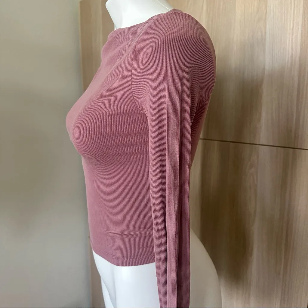 Wild Fable Women's Long Sleeve Ribbed Boatneck Top Size XXS - Image 5