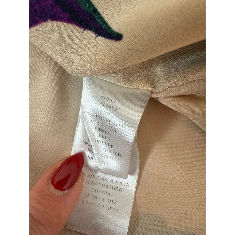 Donna Morgan Wrap Casual Mini Dress Long Sleeve Surplice Short Size 4 - Image 5