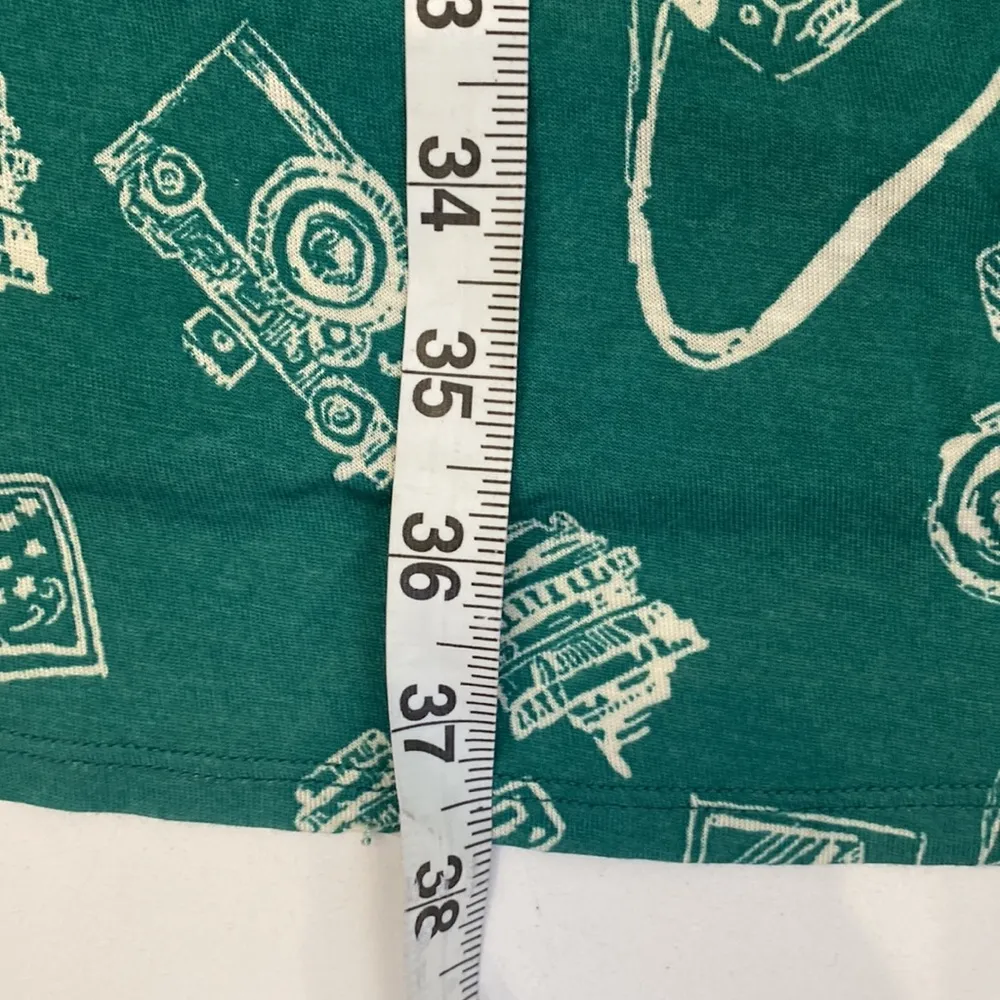 ModCloth Retro Fit Stretchy Camera All Over Print Dress Fit Flare EUC Sz S - Image 13