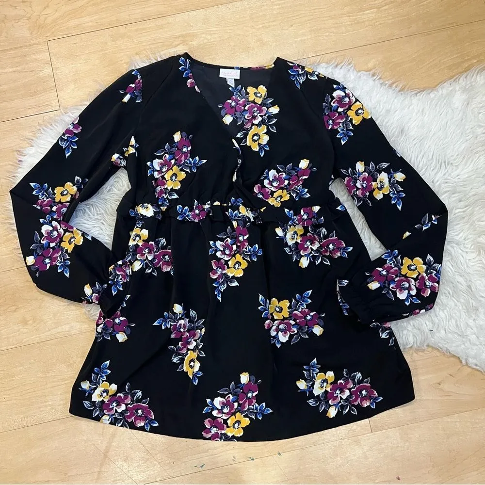 Isabel Maternity floral long sleeve blouse S Size undefined - Image 3